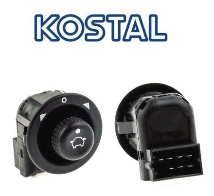 Botão Retrovisor Gol Bola G2 Escort Santana C/ Plug Conector