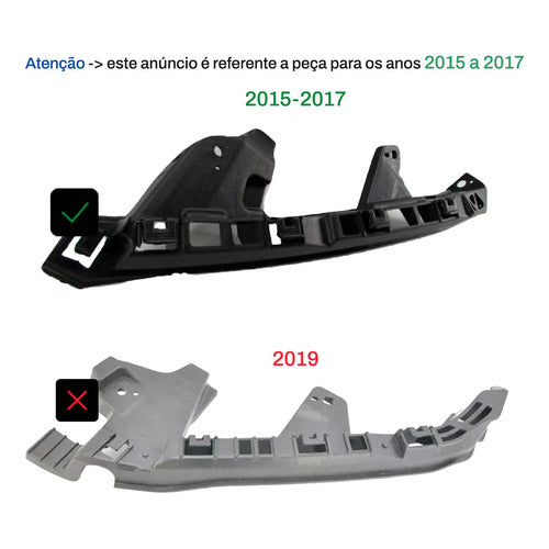 PAR SUPORTE FAROL HONDA CITY 2015/2017