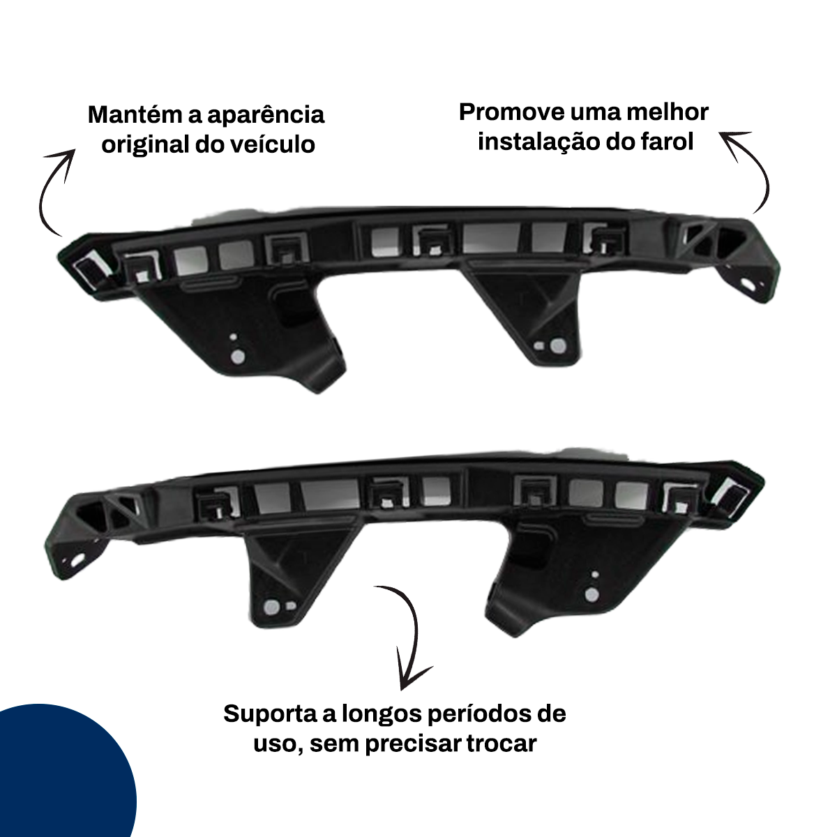 PAR SUPORTE FAROL HONDA CITY 2015/2017