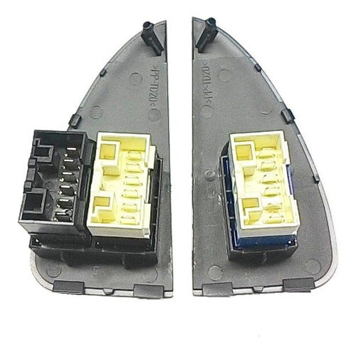 Par Botão Vidro Eletrico Palio Fire 2001/5 Moldura Pequena