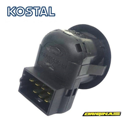 Botão Retrovisor Gol Bola G2 Escort Santana C/ Plug Conector