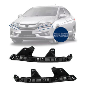 PAR SUPORTE FAROL HONDA CITY 2015/2017