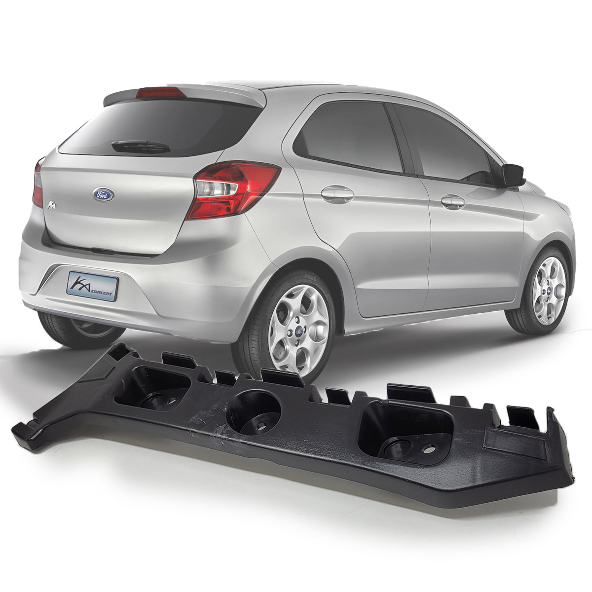 Suporte Guia Para-choque Traseiro Ford Ka Hatch 2014/2021