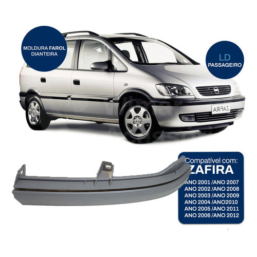 Moldura Acabamento Inferior Farol Zafira 2005/2011