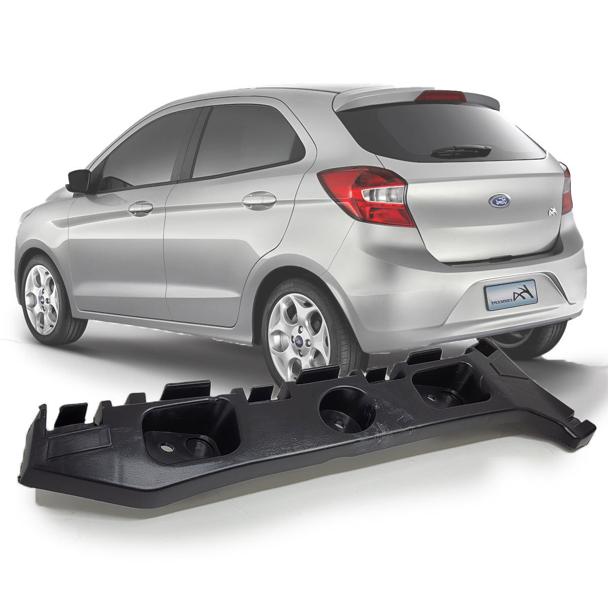 Suporte Guia Para-choque Traseiro Ford Ka Hatch 2014/2021