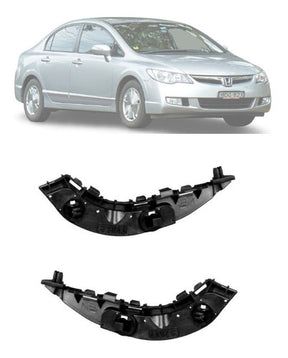 Par Suporte Guia Para Choque New Civic 2008/2011 Dianteiro