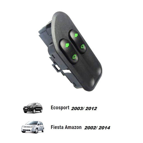 Botão Vidro Elétrico Ecosport Fiesta Ranger 2002/12 Duplo