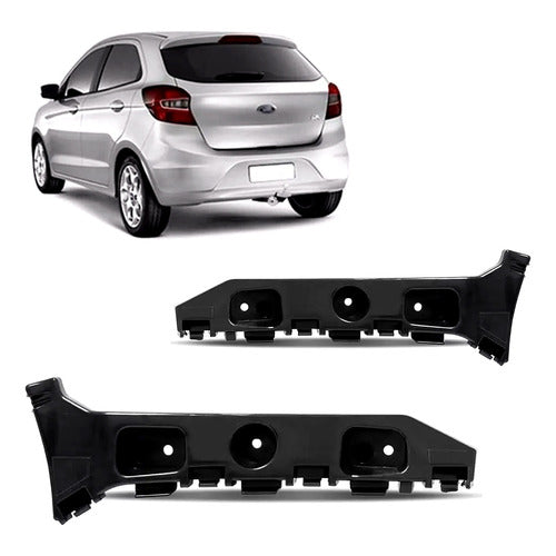 Par Suporte Guia Parachoque Traseiro Ka 2014/2021 Hatch
