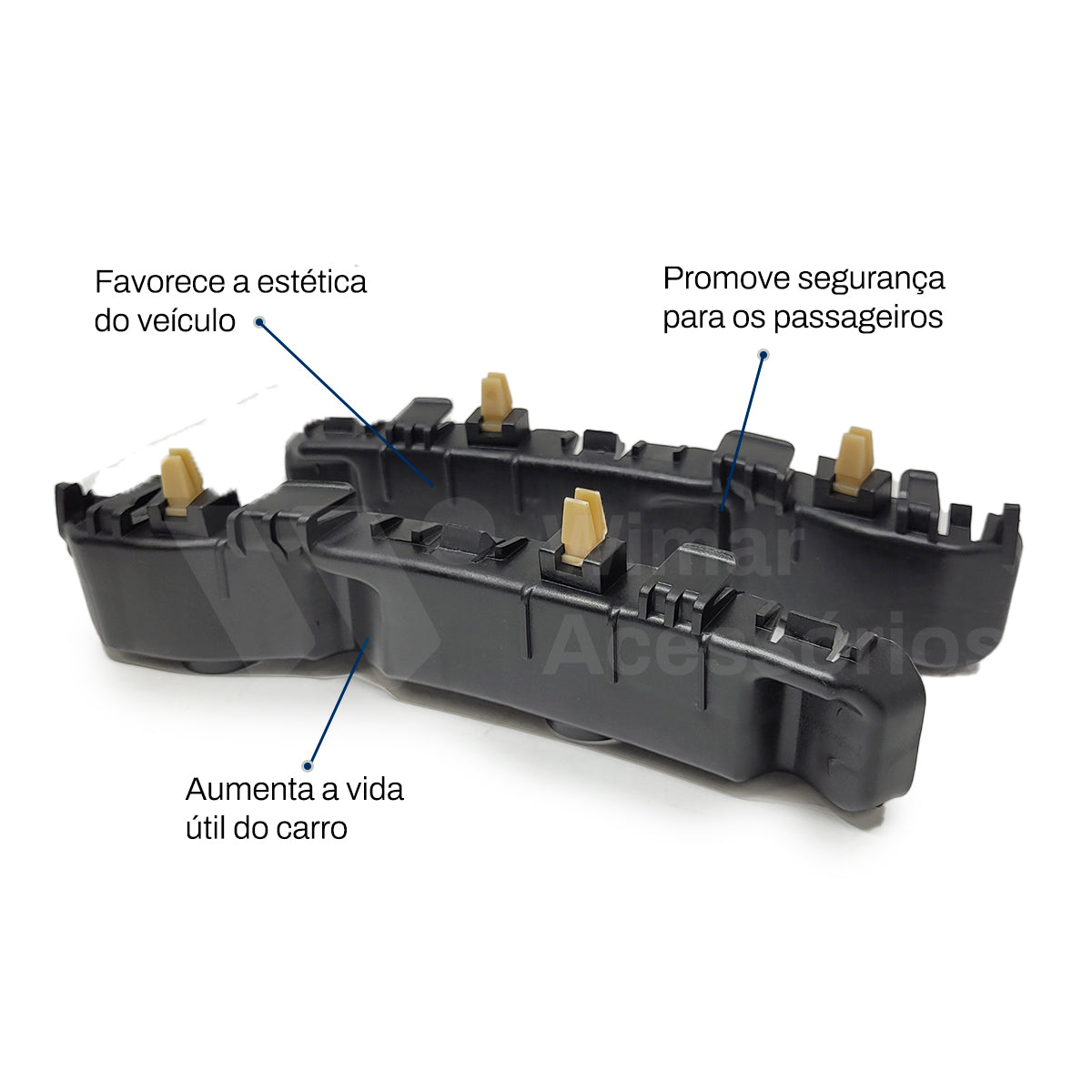 Par Guia Suporte Parachoque Hb20 2013/16 Diant Alternativo